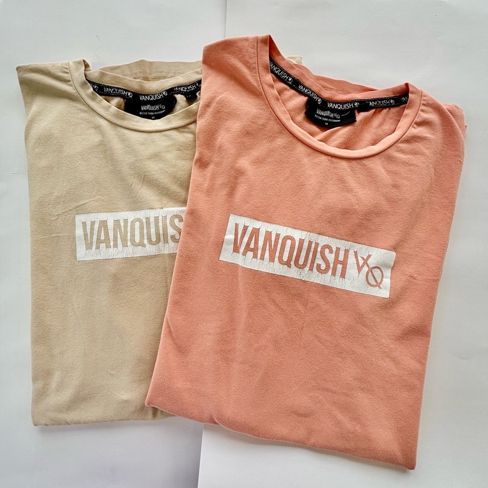 Vanquish FitnessVQ Fijique Bodybuilding two T-shirt for Men 95%cotton - Picture 6 of 14